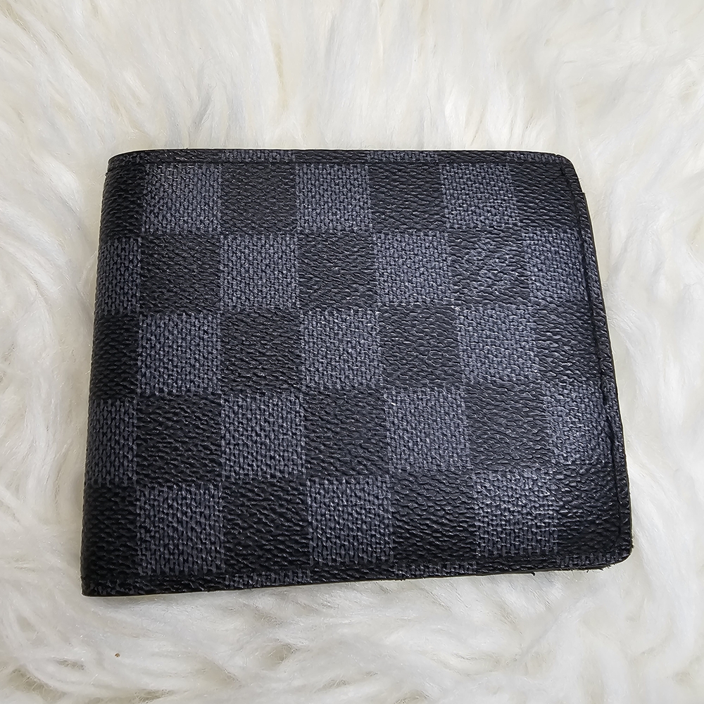 Louis Vuitton Black Checkered Card Holder